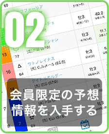 会員限定の予想情報を入手する